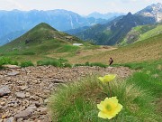 71 Scendendo dalla Bocchetta Triomen vista sul Monte Avaro